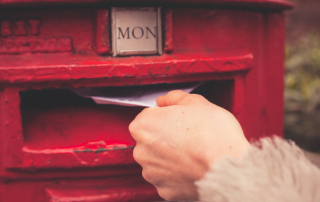 post box and letter